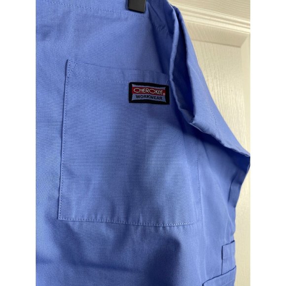 Cherokee Workwear Scrub Pants Unisex Fit Size XL Blue Ciew Drawstring NWT - Picture 8 of 10